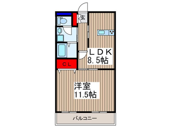 ラ-バンライブレジデンスの物件間取画像